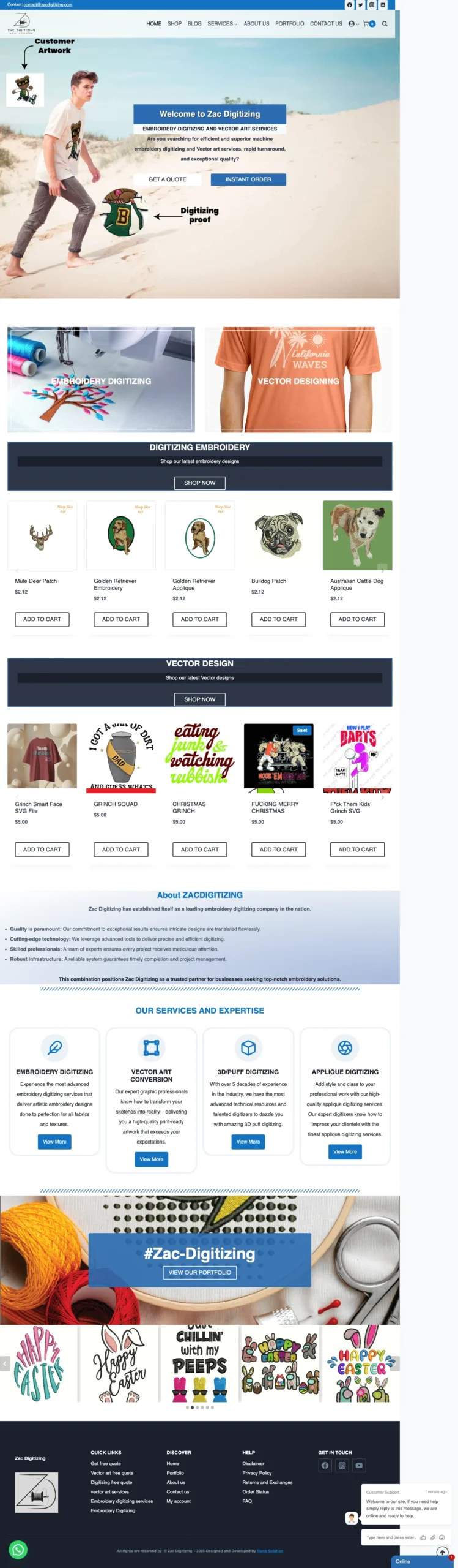 nweb solution ZAC client